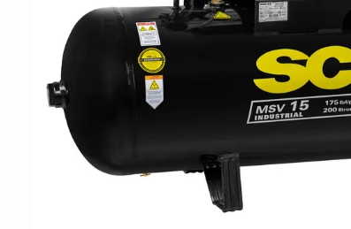 Compressor de Ar Schulz Max 15 PCM 200L Trifásico 220V Industrial