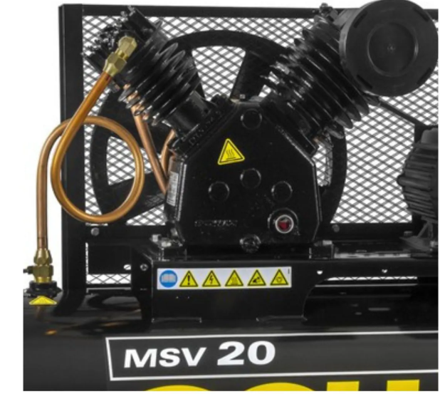 Compressor de Ar Schulz Max Isento 20 PCM 250L 5HP 175 PSI