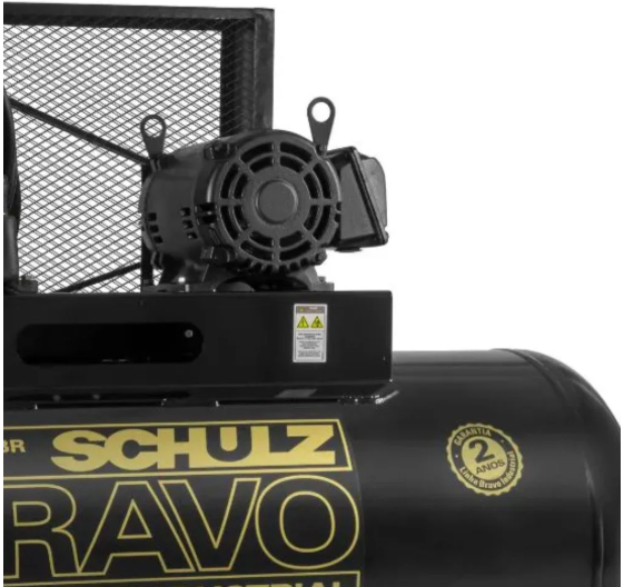 Compressor de Ar Schulz Bravo CSL 30BR 30 PCM 250L 7,5HP 175 PSI Trifásico
