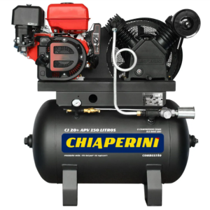 Compressor de Ar Chiaperini APV 20 PCM 150L 175 PSI para Motor a Combustão